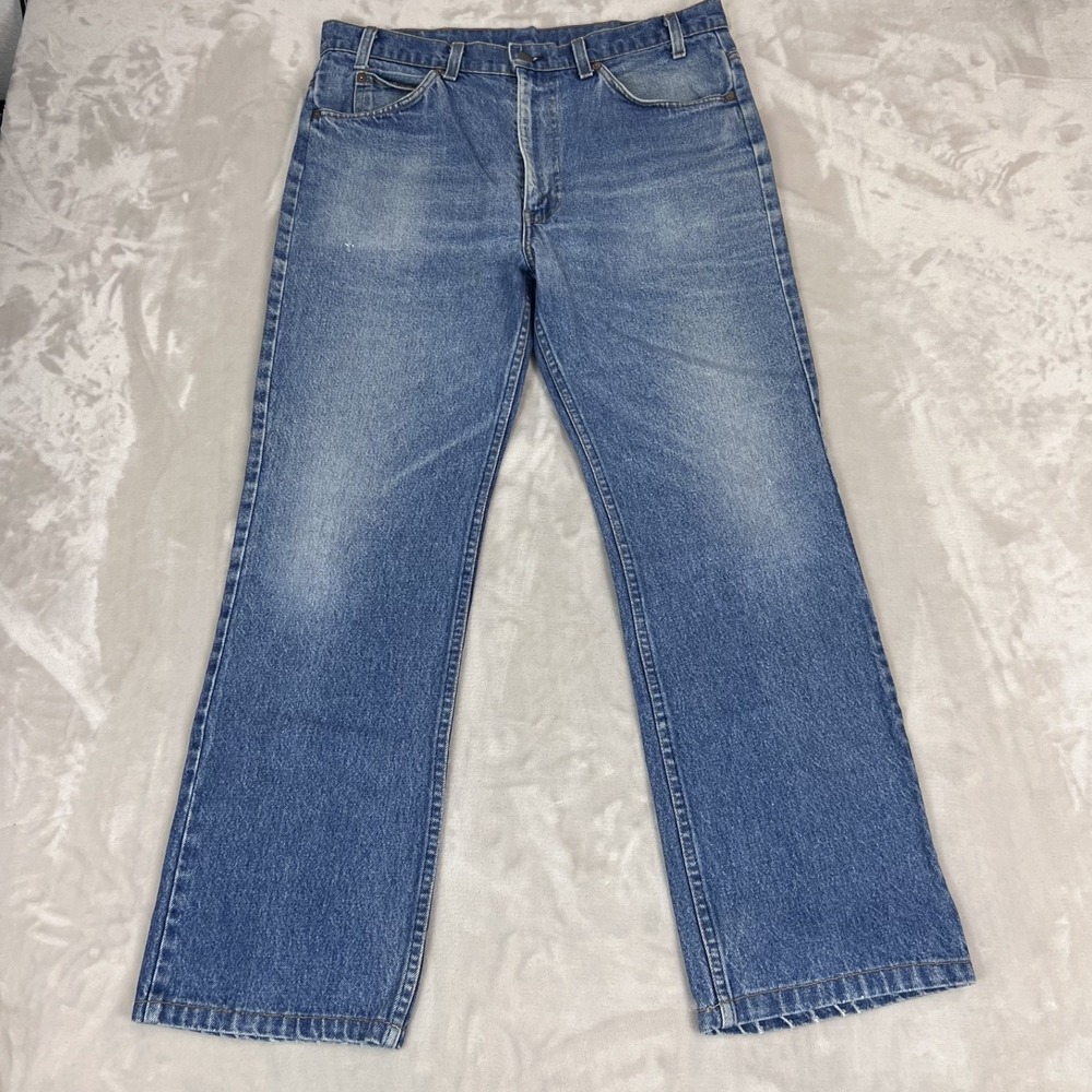 Vintage Levis 517 Jeans Mens 36x29 Orange Tab Faded Grunge Workwear USA READ‎
